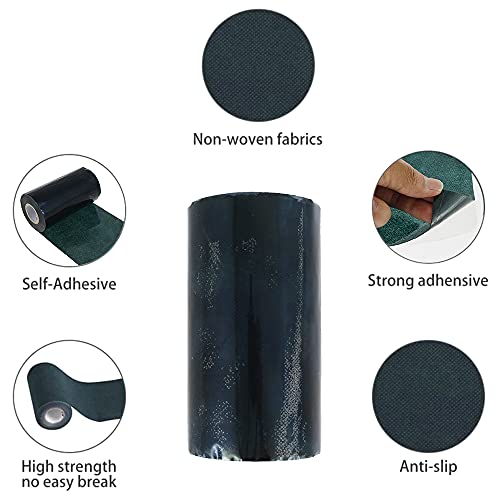 Maalr Nastro di Giuntura ad Erba Artificiale, Erba Sintetica Nastro Autoadesivo, Finto Tappeto Erboso Naturale per Posa Erba da Giardino Balcone Top, Tessuto non tessuto PVC (5m x 5cm) - Image 3