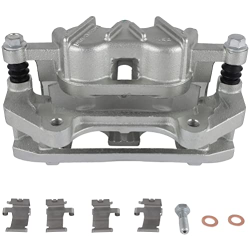Image of SCITOO 18B5469 Front Right Disc Brake Caliper w /Bracket Fit for Ford for Explorer 2013-2016,for Ford for Police Interceptor Utility 2013-2016,for Lincoln MKT 2013-2018, Double Pistons