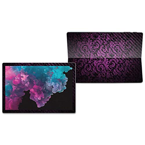 Image of MIGHTY SKINS MightySkins Carbon Fiber Skin for Microsoft Surface Pro 6 - Purple Style | Protective, Durable Textured Carbon Fiber Finish | Easy to Apply, Remove, and Change Styles | Made in The USA