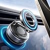 MRGLAS 2025 Upgraded Vacuum Magnetic Phone Holders for Your Car, 360° Adjustable Foldable Magsafe Suction Cup Phone Mount for iPhone [89+LBS Suction+2800gf Magnet] Car Truck Accessories for Men Women