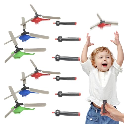 Juguetes voladores para niños, Juguete de helicóptero | 6 uds Juguete de hélice helicóptero Giratorio | Juguete Multifuncional de libélula, Juguete de Cuerda Flexible, helicópt Juguetes voladores para niños, Juguete de helicóptero | 6 uds Juguete de hélice helicóptero Giratorio | Juguete Multifuncional de libélula, Juguete de Cuerda Flexible, helicópt