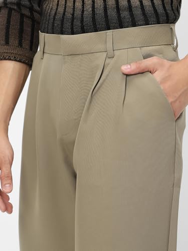 Image of Urbano Fashion Men's Loose Baggy Fit Solid Korean Pants Stretchable