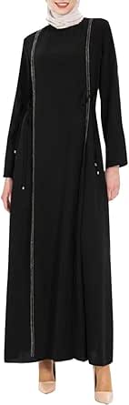 Dubai Abaya Women Kaftan Moroccan Maxi Dress Muslim Ramadan Dress Islamic Gown E - Foto 4