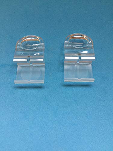 uk-blindparts CLEAR PLEATED BLIND FINGER TAB CLIP ON HANDLES 1 X PAIR