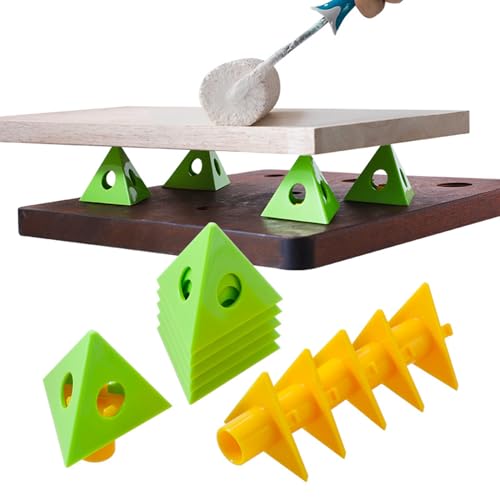 Pirámides de pintura de 6 piezas: mini soportes en trípode para el secado de puertas 8