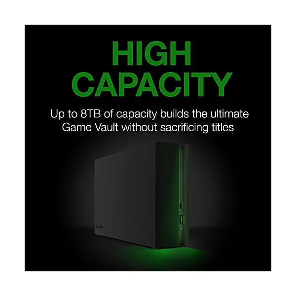 Seagate Game Drive Hub, 8TB, External Hard Drive Desktop, USB 3.2 Gen 1, Dual USB-C and USB-A ports, Xbox Certified, with RGB LED lighting, 3 year Rescue Services (STKW8000400) - Image 5