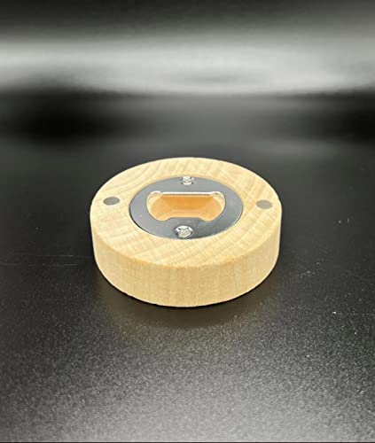 Fridge Magnet Bottle Opener Round Sandal Wood Laser Engraved Custom Personalized Bar Gift Dad Father Groom Groomsmen Bride Boat (South Florida Saltwater Fish) #TOP1