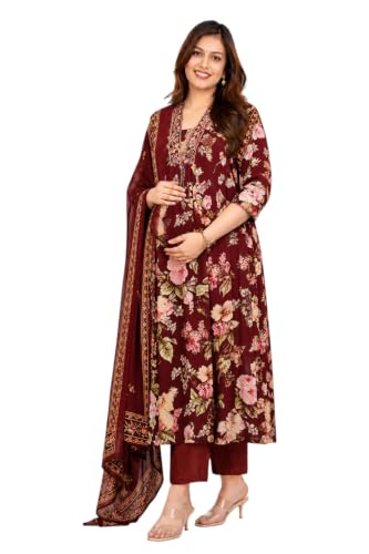 Image of Jikonet Women's Maternity Kurti for Feeding Zippers (VJK)