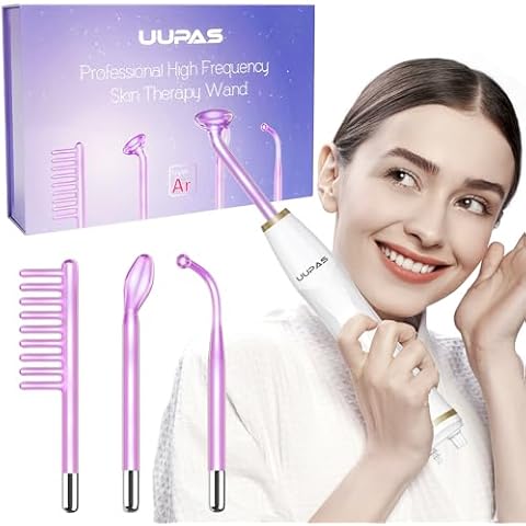Light Therapy Wand UUPAS High Frequency Light Therapy Face Wand Facial Machine Cover