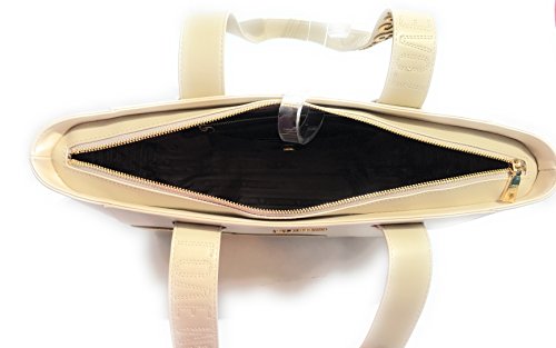 Borsa donna love moschino calf shopping bianco
