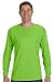 Hanes TAGLESS Long-Sleeve T-Shirt,Lime,Medium