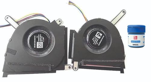 Image of High- Quality Replacement Internal CPU+GPU Cooling Fan for Asus TUF Dash F15 FX517 FX517ZC FX517ZE (5V) Pair. Comes With Complimentary MH501 Thermal Greasen (Cooling paste).