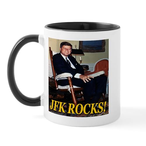 CafePress JFK Rocks! Mug 11 oz (325 ml) Ceramic Coffee Mug