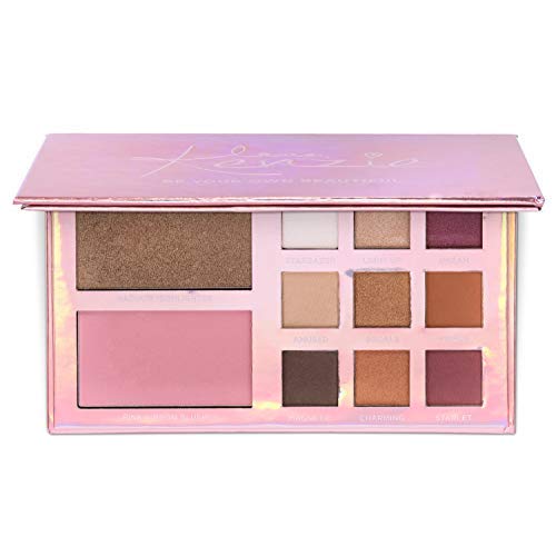 Expressions by Almar - Love, Kenzie Beauty - Be Your Own Beautiful Eye & Cheek Palette - 9 matte and shimmering eyeshadows, 1 bronzer and 1 matte blush