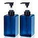 Produktbild Kunststoff Seifenspender, nachfüllbare Pumpflaschenspender, Spülflüssigkeitsspender, Wiederverwendbare Flasche für Badezimmer, Küche, 15Oz (450ml 2-Pack)