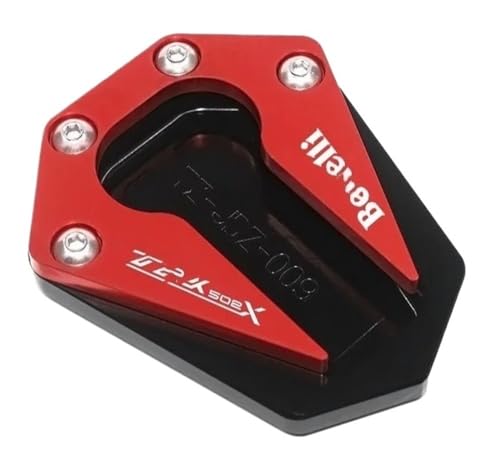 Coussinet d'agrandissement de béquille rouge Benelli TRK502 anti-enfoncement