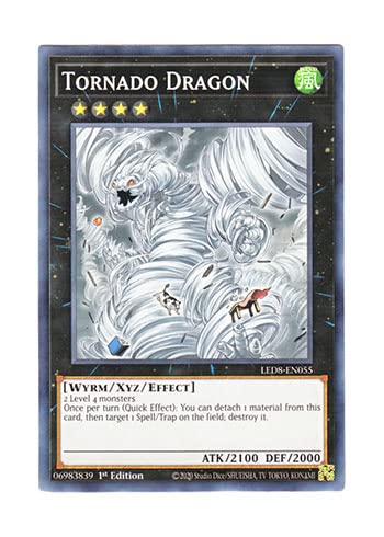 Amazon.co.jp: 遊戯王 英語版 LED8-EN055 Tornado Dragon 竜巻竜