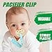 100Pcs Clips Holders Suspender Mitten Binky Clip for DIY Teething Blankets Bib Holder Suit for 20-25 mm Ribbon