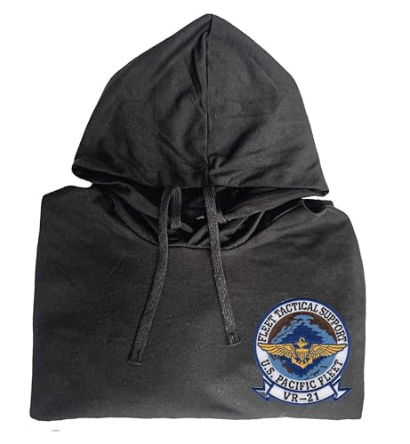 Vr 21 fleet tactical support air transport squadron pacific fleet embroidered shirt Black