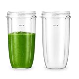 2-Pack 32 oz Replacement Blender Cups for Nutribullet 600W and 900W Compatible with NutriBullet Extractor Blades