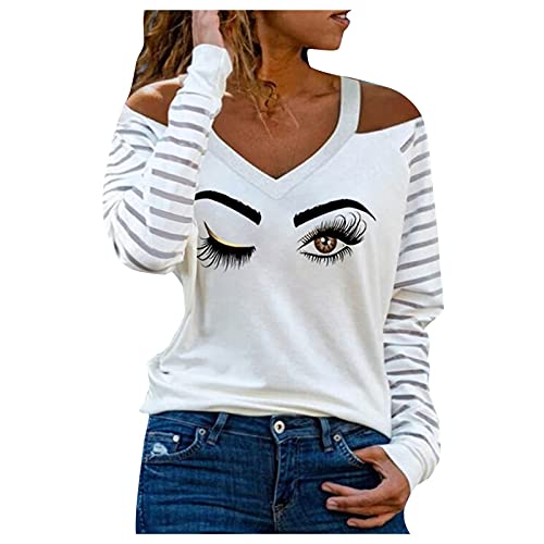 Short Sleeves Crewneck Tees Strip Workout Tops Loose Fit Summer Casual T-Shirt V-Neck Short Sleeves Tunic Tops Tees Tshirt Leggings Loose Blouse Shirt Women Tunic Cardigan Tees Pullovers Blouses