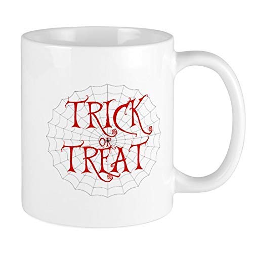 Halloween - Taza de cerámica de truco o trato 11 oz Fiesta de disfraces de Halloween Taza de cerámica divertida Tazas de café gráficas Tazas de brujas novedosas Decoración de tazas de terror Idea de H