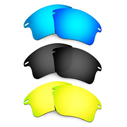 Lentes de repuesto para Oakley Fast Jacket XL gafas de sol de hombre cristales azul negro recambio