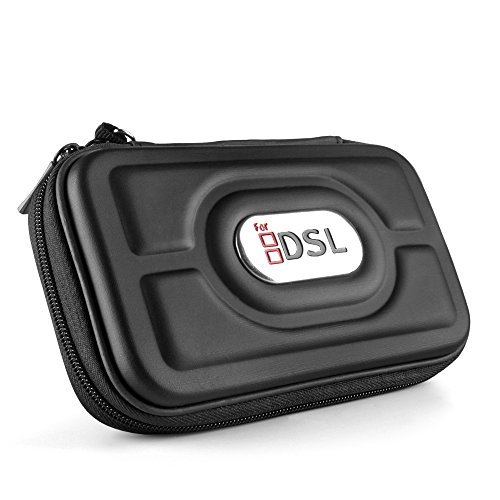 TNP New 3DS Case (Black) - EVA Hard Compact Travel Protective Carrying Bag Pouch Cover Zippered Sleeve for Nintendo DSi NDS NDSi / DS Lite DSL NDSL / New 3DS and 3DS Gaming Console [Nintendo 3DS]