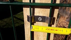 Zaun-Gräfe Klemme Spannbügel 20x Edelstahl A2