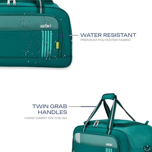 Image of Safari Imperia Trolley 3 Years Warranty Duffle Bag (58 Cm, Teal)