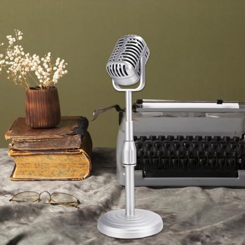 Microphone vintage stable pour shooting photo sans risque de chute du matériel