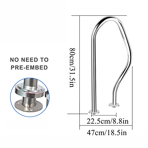 Baranda para Piscina de Acero Inoxidable Antideslizante miniatura 7