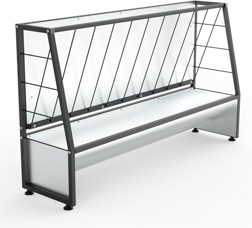 BUYYAH 4 Ft Pasture Hay Feeder