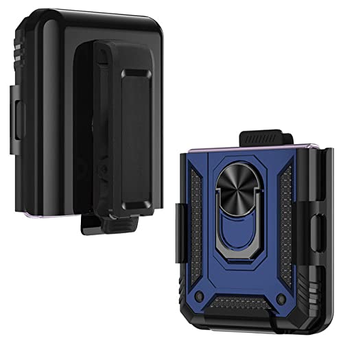 Étui magnétique Anti-Chocs Protéger Charnière Galaxy Z Flip 4 Bleu Marine