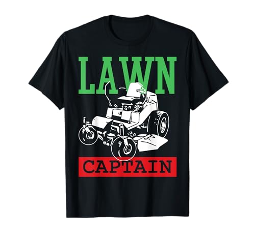 Lawn Captain - Divertido Cortacésped de Césped de Giro Césped Cortacésped Camiseta