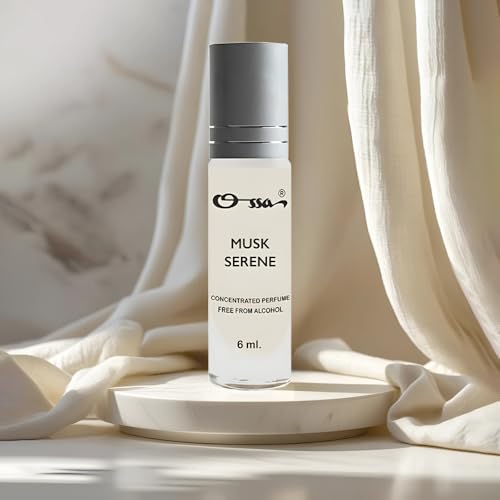 Image of Ossa Musk Serene Concentrated Perfume 6ml | Alcohol Free Roll On Attar For Men And Women | Premium Long Lasting Unisex Fragrance With Bergamot & Cedarwood | Top-Notch Scent for Everyday Experiences