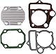 Trkimal 52,4 mm Kompletter Zylinderkopf Ventilbaugruppe Ersatz für 4-Takt Chinesisch TaoTao Coolster ATV 110 cc Pit Quad Dirt Bike Go Kart