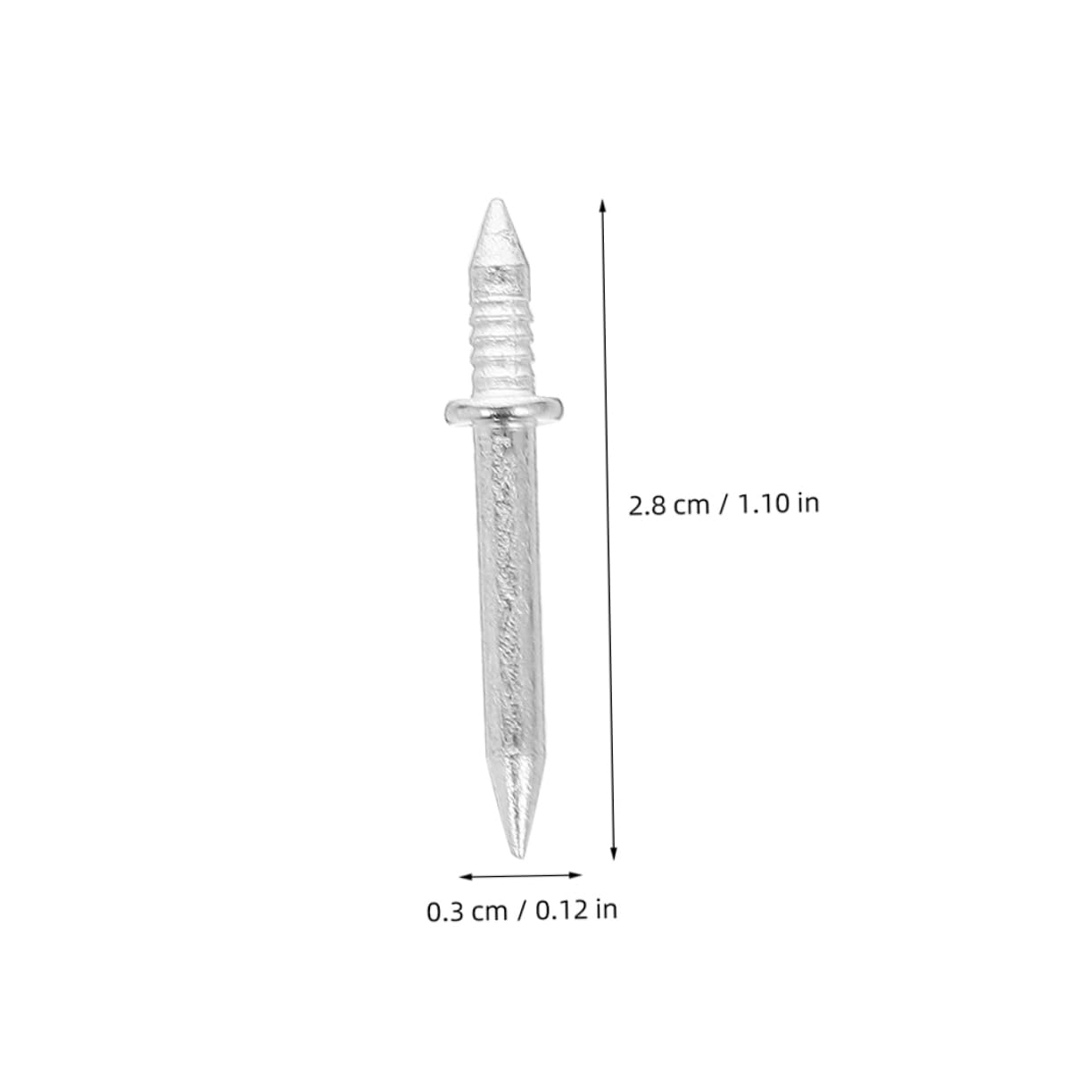 HOMSFOU 200pcs Double Head Nails Seamless Claw Nails for Home No Damage Wall Double Sided Edging Quick Installation