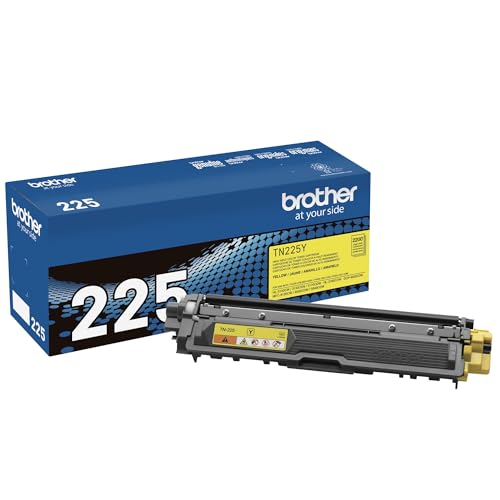Brother TN225Y toner jaune haute capacite pour des impressions nettes sans bavures