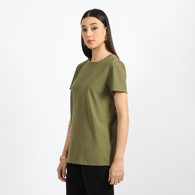 Image of BlissClub Women The Last Tee - Boyfriend tee | Women's t-Shirt | Sleeves | Hip Covering | Cotton Tee