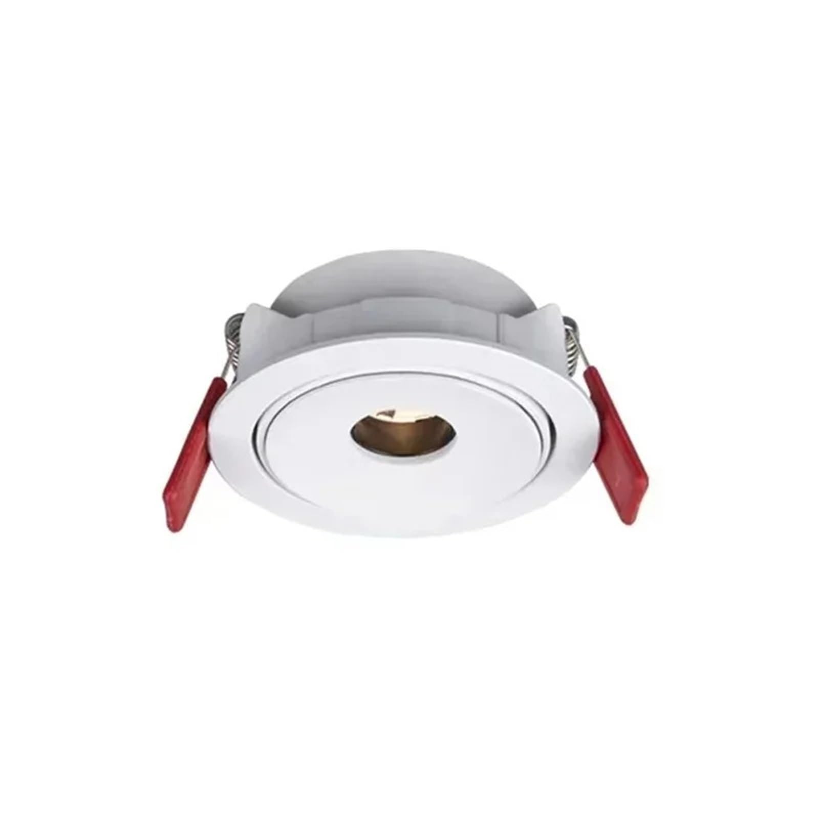 Lámpara de techo empotrada COB LED de alta precisión y diseño minimalista blanco