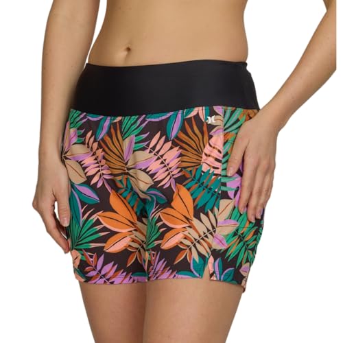 Image of Hurley 5 inch /7 inch High Waisted Swim Shorts Women, Board Shorts with Pockets & Inner Liner, Quick Dry Swim Trunk, UPF 50+