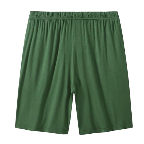 Mens Soft Comfy Rayon Pajama Bottom Sleep Shorts Modal Lounge Wear Knit2