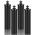 Amestar 4-Pack Pur Water Filter Replacement for Berkey® BB9-2 Black Activated Carbon Filters, Compatible with Berkey® Gravity Water Filter System