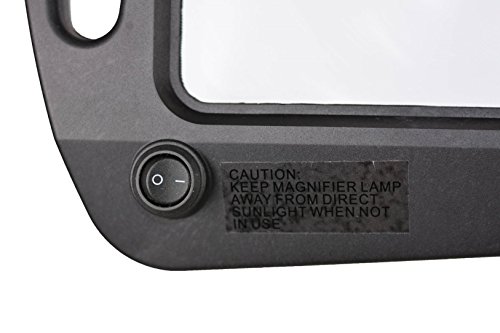 Daylight24 402039-04 Full Page 8 X 10 Inch Magnifier Led Illuminated Floor Lamp, Black #TOP2