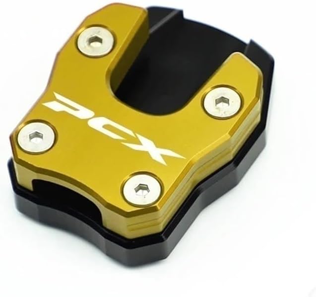 Motorcycle Foot Plate Pad for PCX125 PCX150 PCX160 Aluminum Motorcycle Bike Kickstand Extender Foot Side Stand Extension Foot Pad