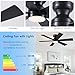 Asyko Ceiling Fans with Lights,46