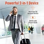 Solis Pro – Mobile 5G Hotspot and Power Bank, Bundle Includes Lifetime Data (12GB Per Year) and 10GB Global Data, Multi-Carrier, Wi-Fi 6E in140+ Countries, No Contract, Portable Internet by SIMO - Image 5