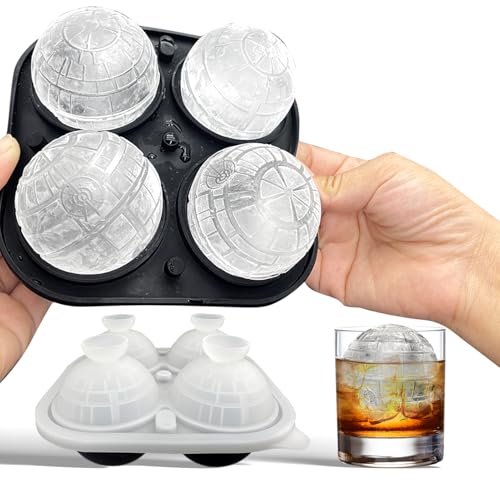 Molde de silicona para 4 cubos hielo esféricos 2.2" miniatura 1