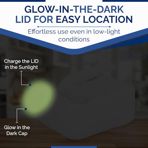 ViraCare 2 x Male Urinal Bottle 1000ml | Pee Bottles For Men | Spill-Proof & Glow in The Dark Lid | Pee Containers for Bedridden And Elderly | Secure Cap & Measuring Scale | (1 Pack of 2) - Image 3